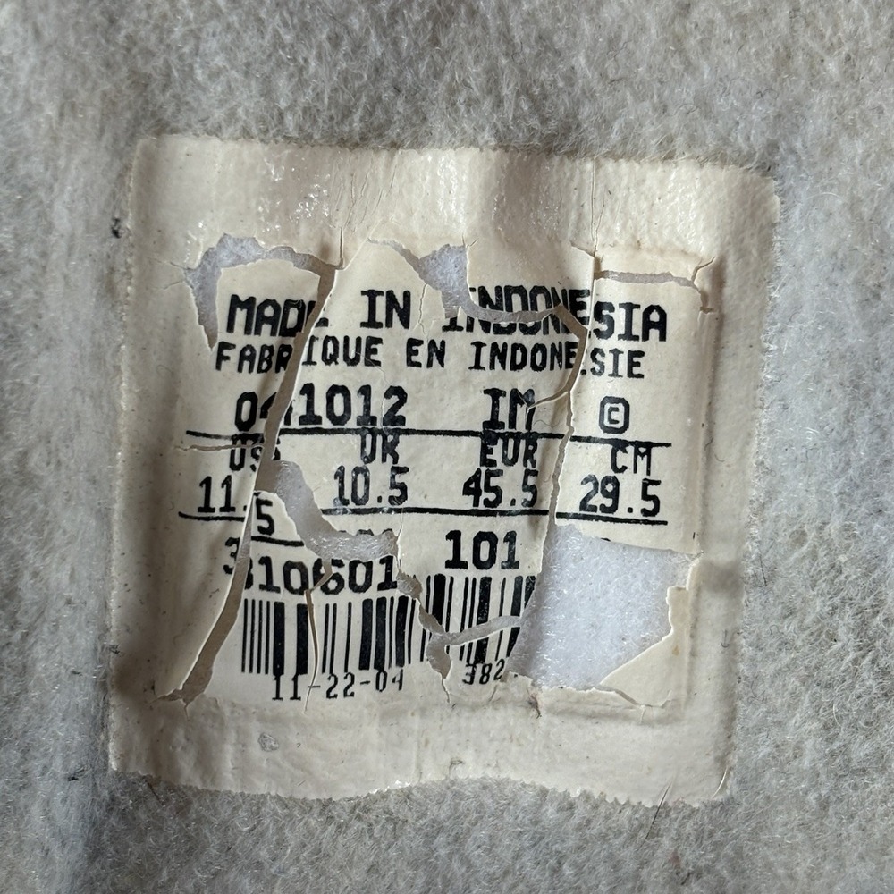 Size 11.5 Vintage Nike Sweet‎ Lew Leather Mid White Sneakers 310601-101 - Picture 2 of 9